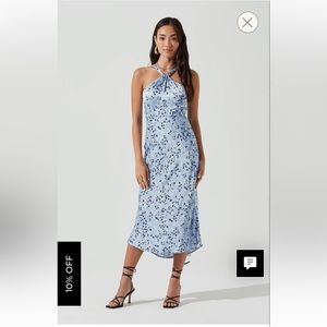 Astr the Label Sandrine Floral Halter Dress